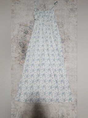 Cottagecore Floral Corset Maxi Dress